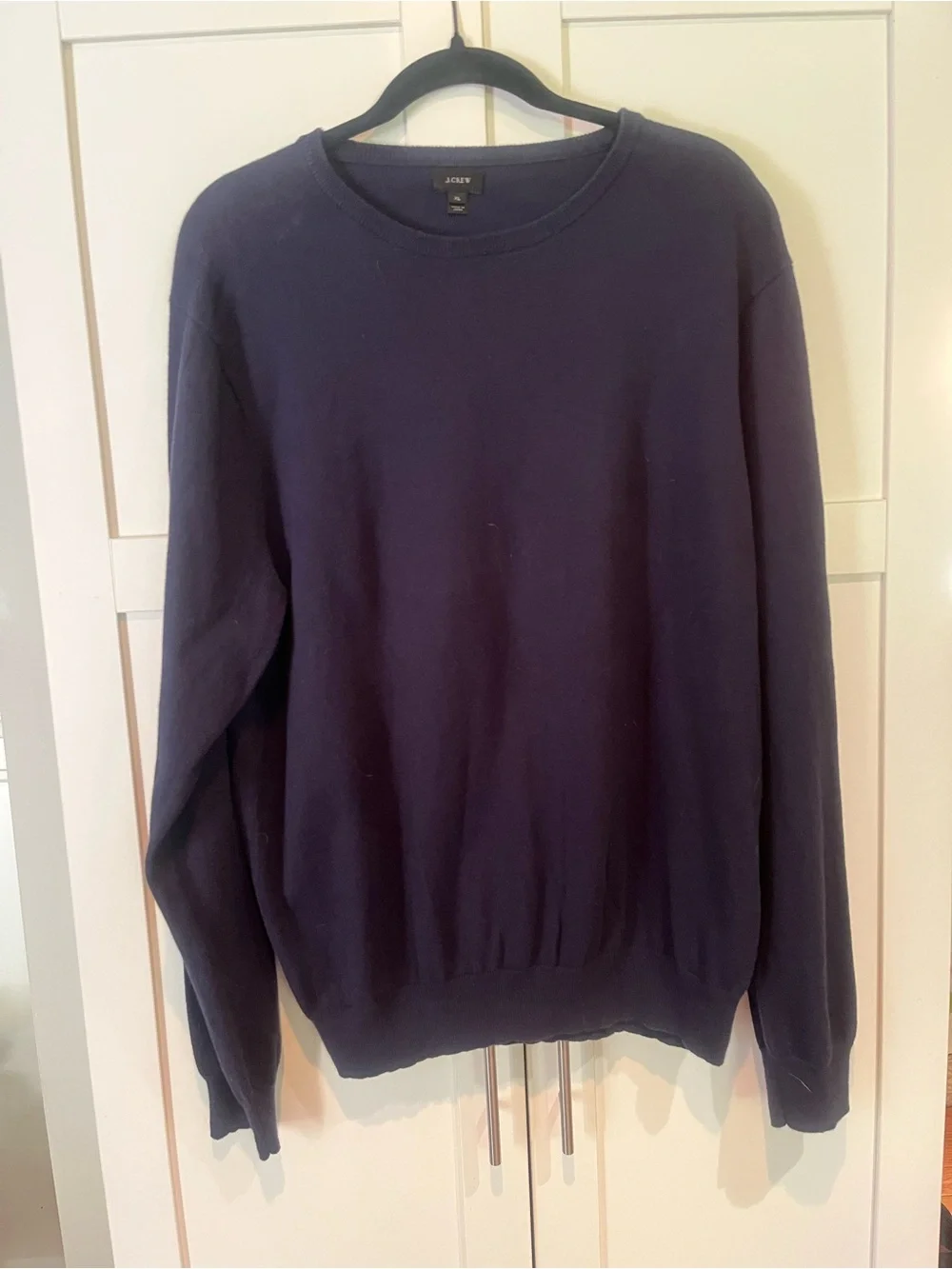 J. Crew Men's Dark Navy Crewneck Sweater